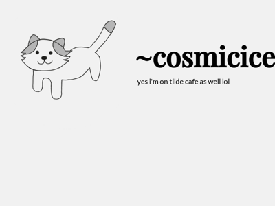 Screenshot of ~cosmicice