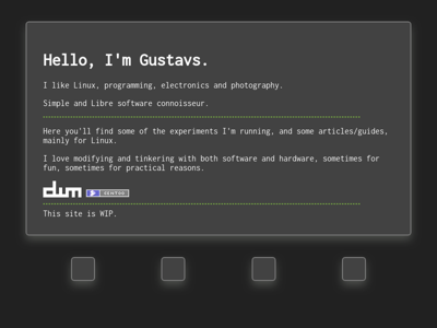 Screenshot of ~gustavs