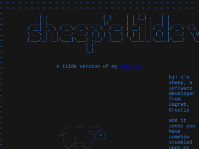 Screenshot of ~sheep
